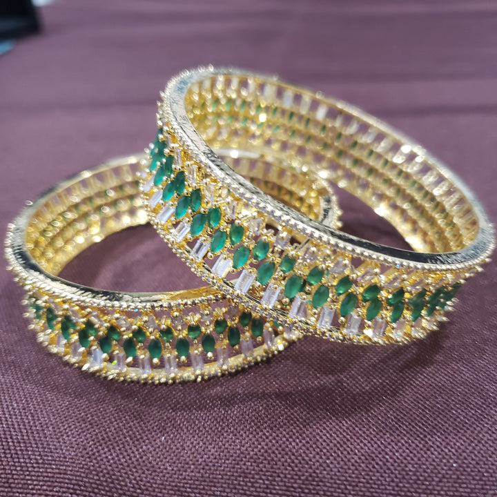 CZ emerald bangles