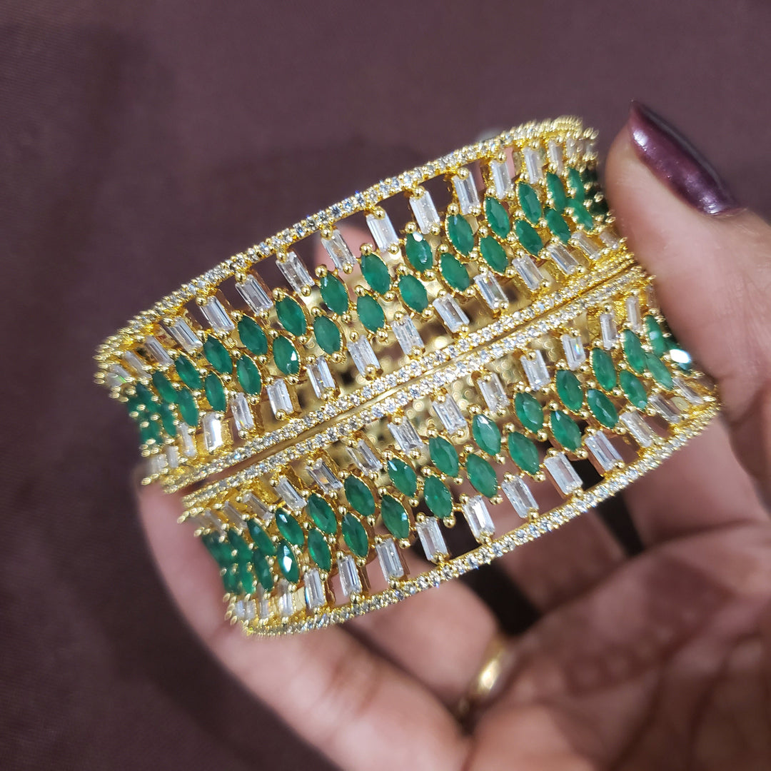 CZ emerald bangles
