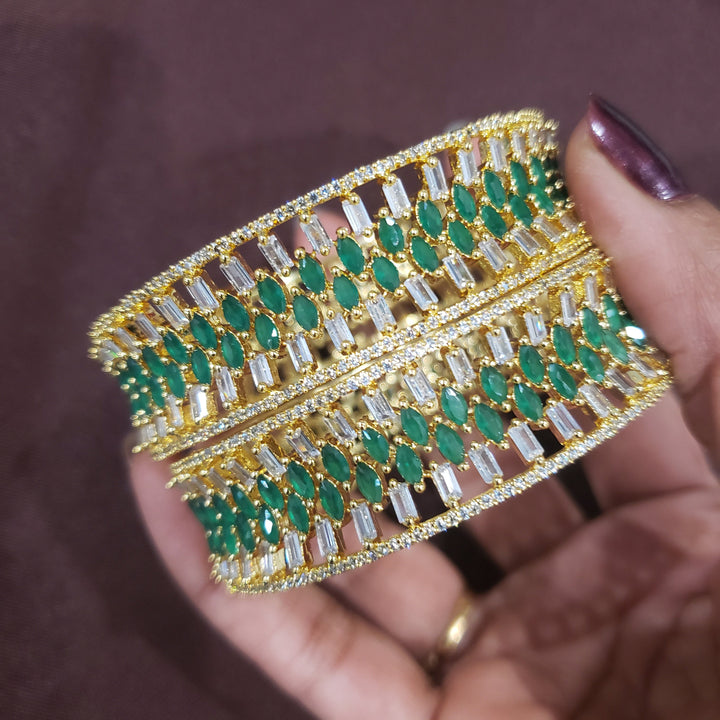 CZ emerald bangles