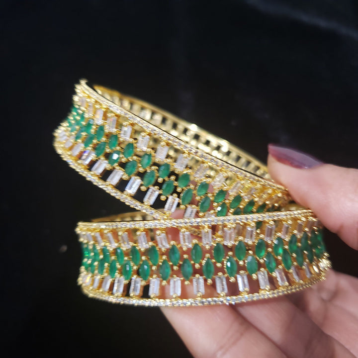 CZ emerald bangles