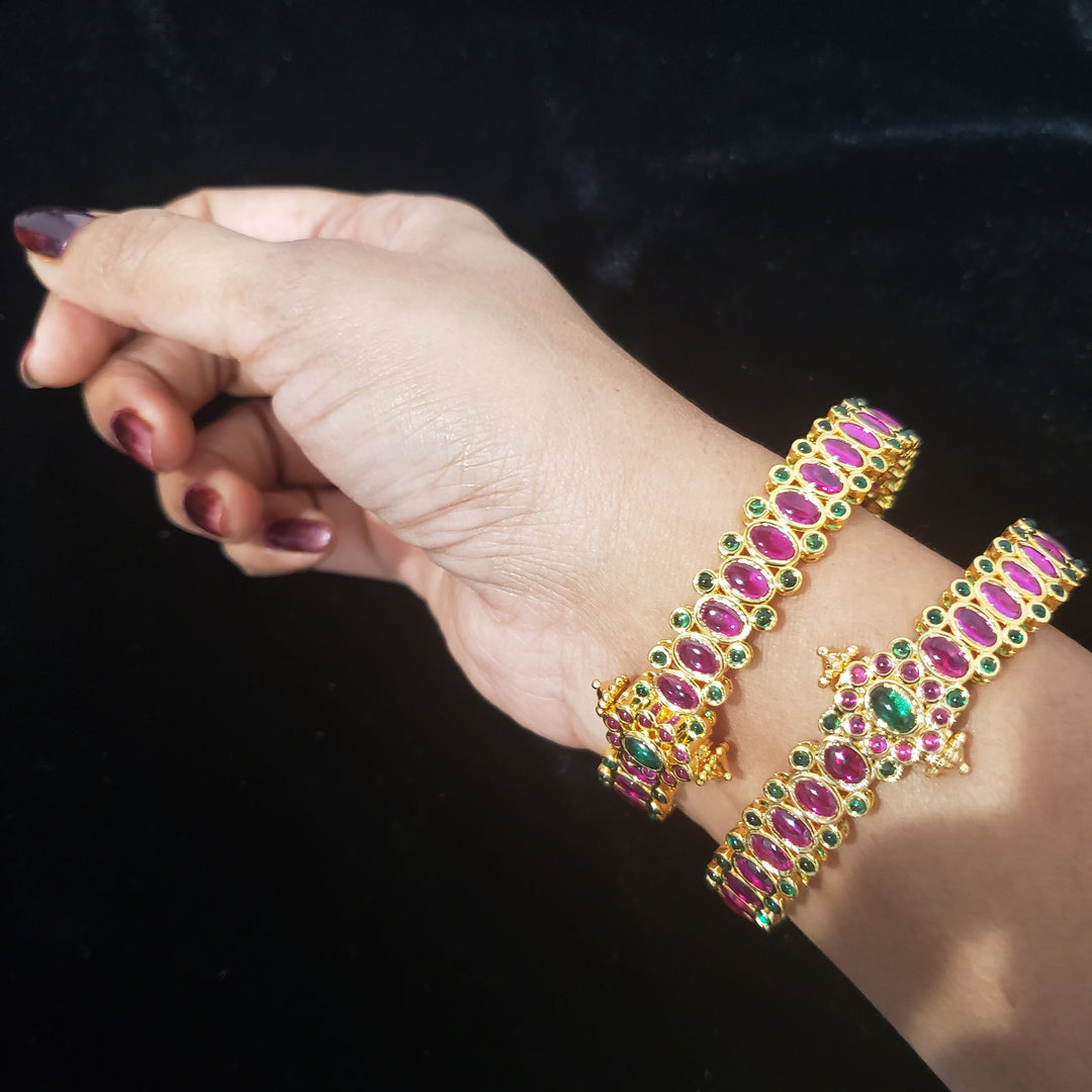 Ruby, Emerald Bangles