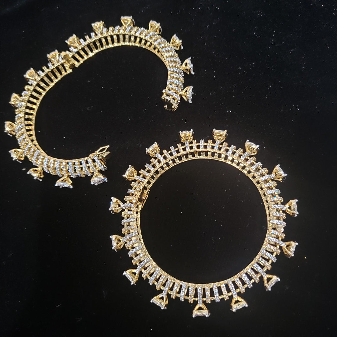 Diamond Bangles Set