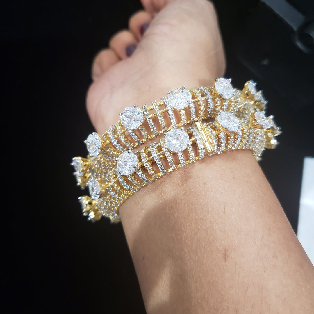 Diamond Bangles Set