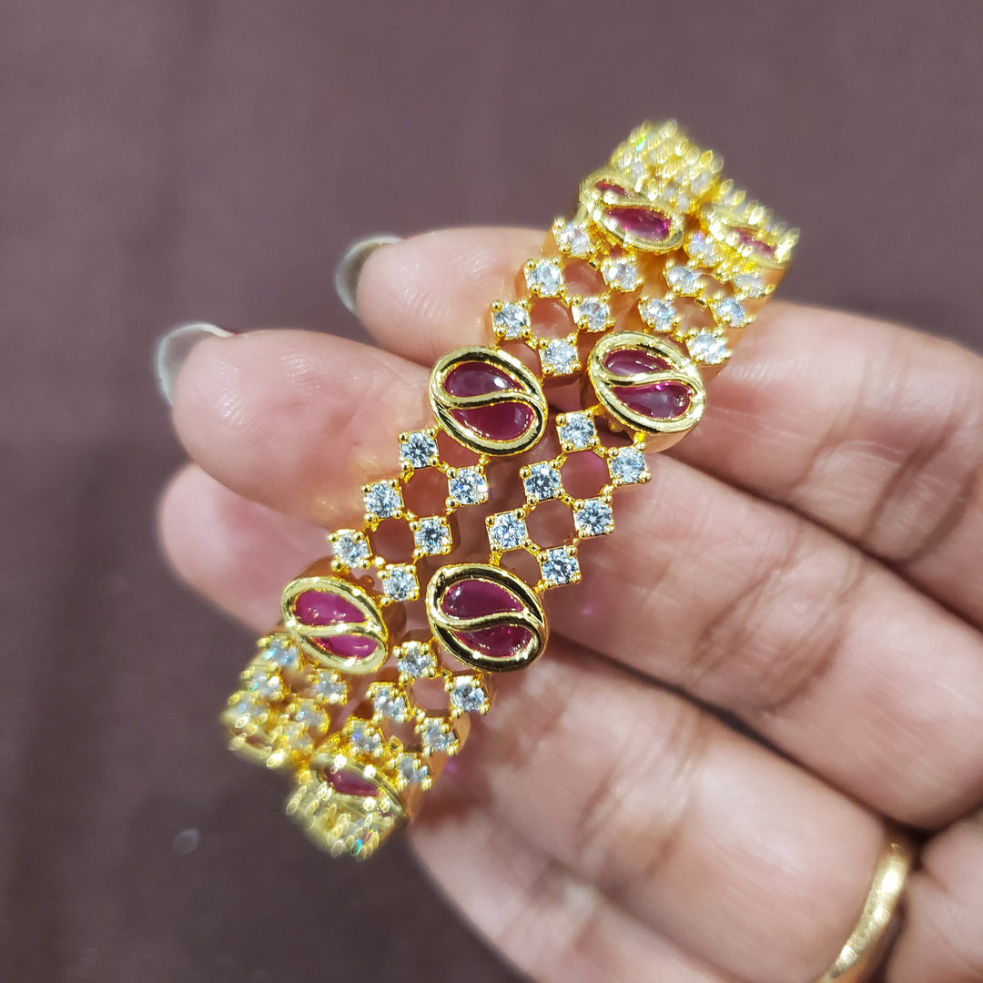 Pink CZ Bangles