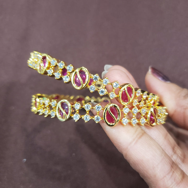 Pink CZ Bangles