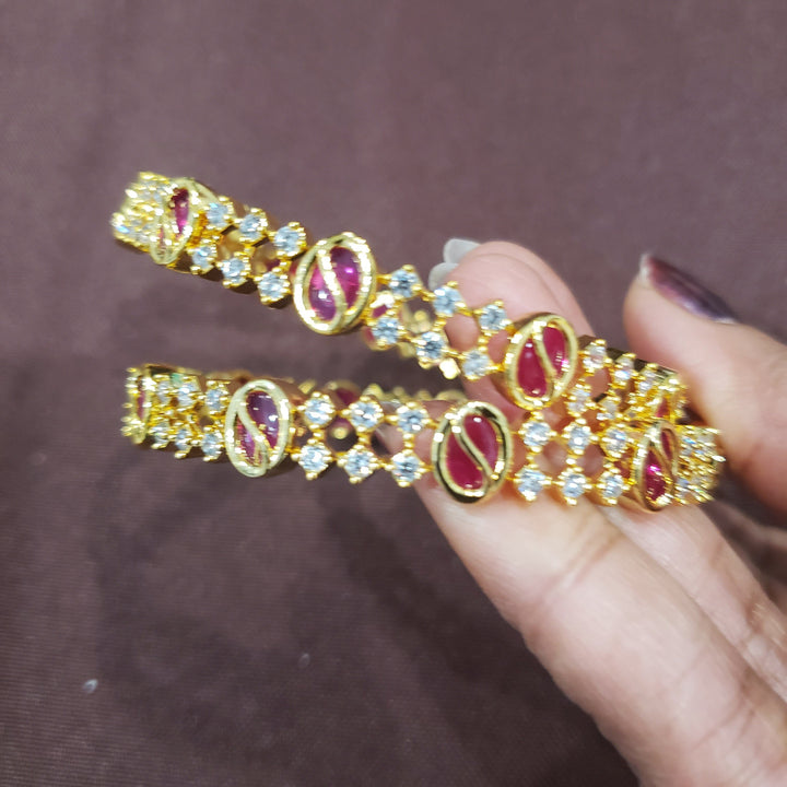 Pink CZ Bangles