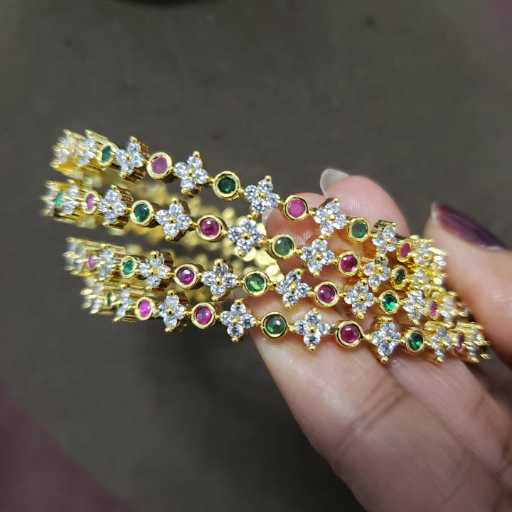 cz 4 Bangles set