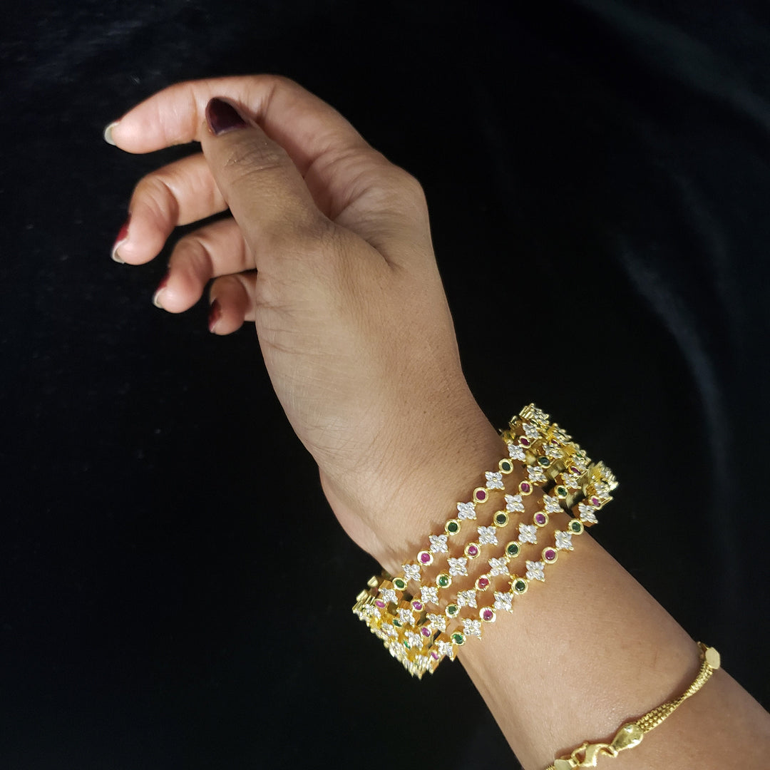 cz 4 Bangles set
