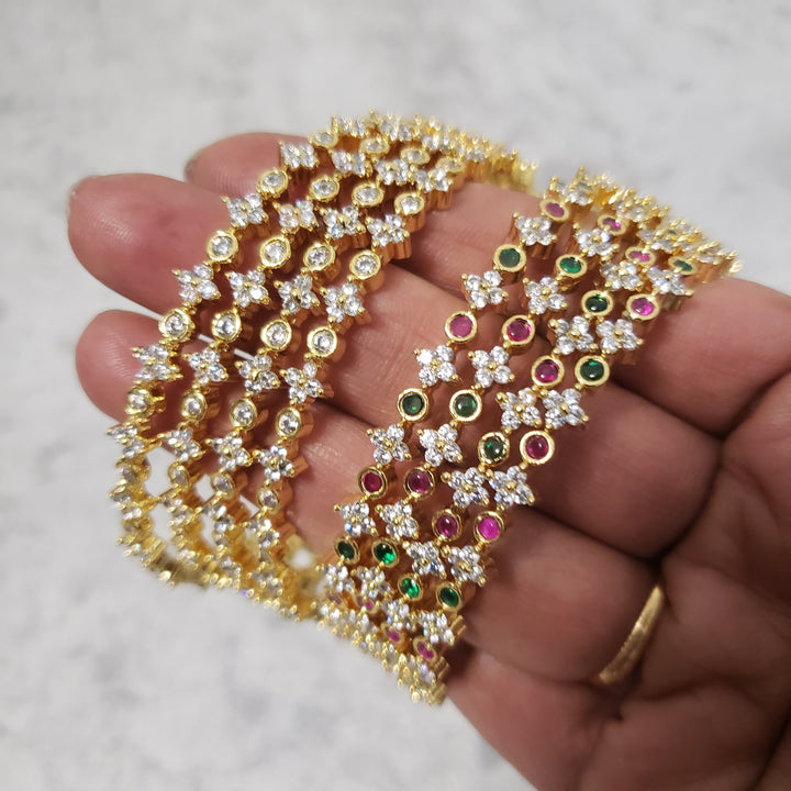 cz 4 Bangles set
