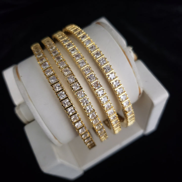 White stone CZ bangles