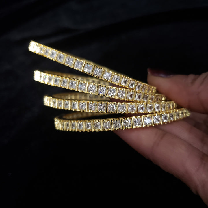 White stone CZ bangles