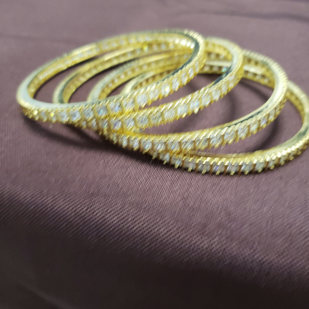 White stone CZ bangles