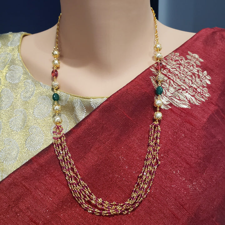 Faceted Ruby beads