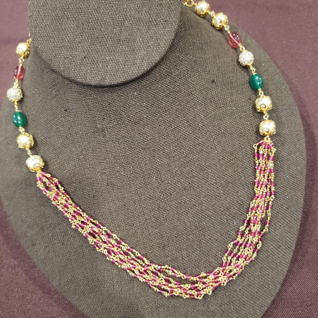 Faceted Ruby beads