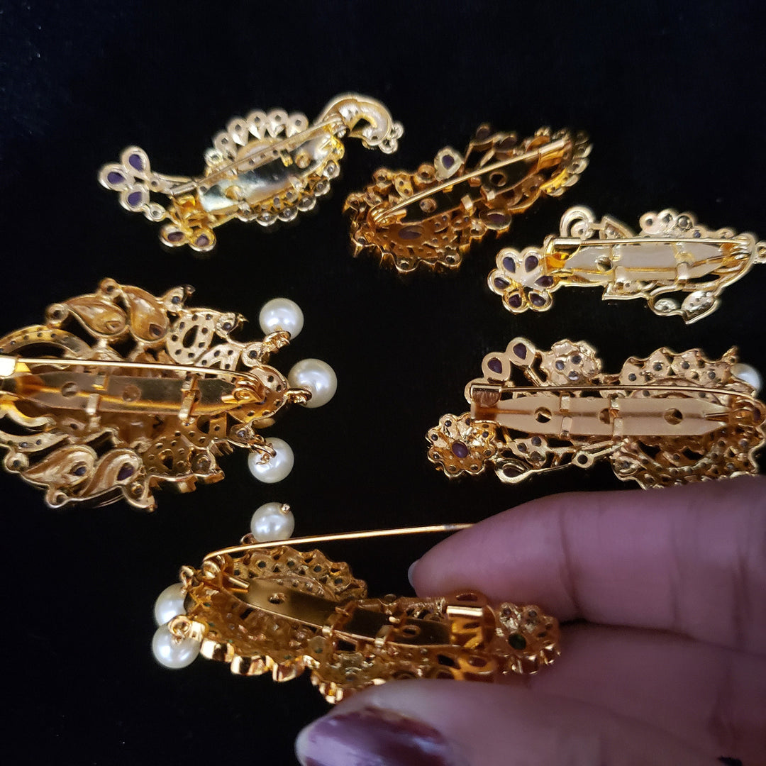 Saree Pins/ Peacock brooch