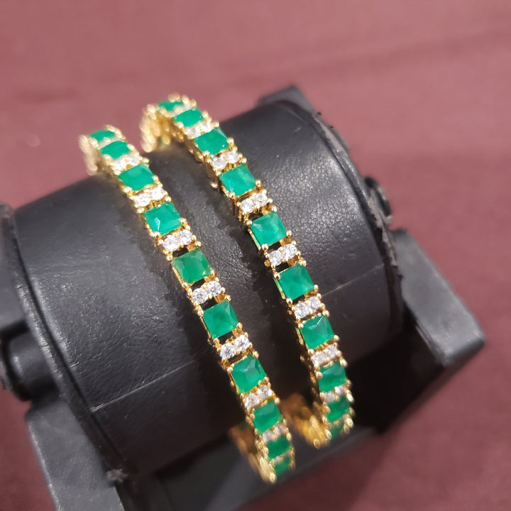 Emerald stones Bangles