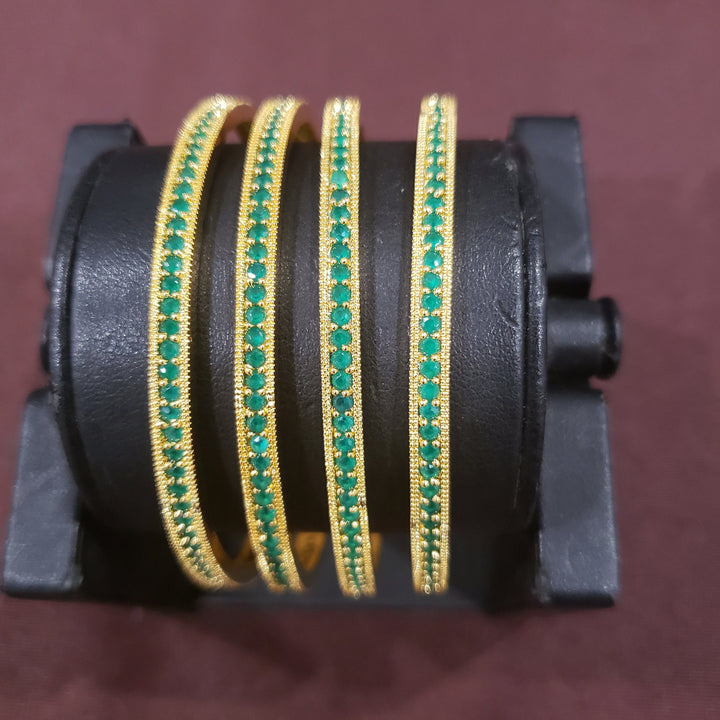 Green 4 Bangle set,