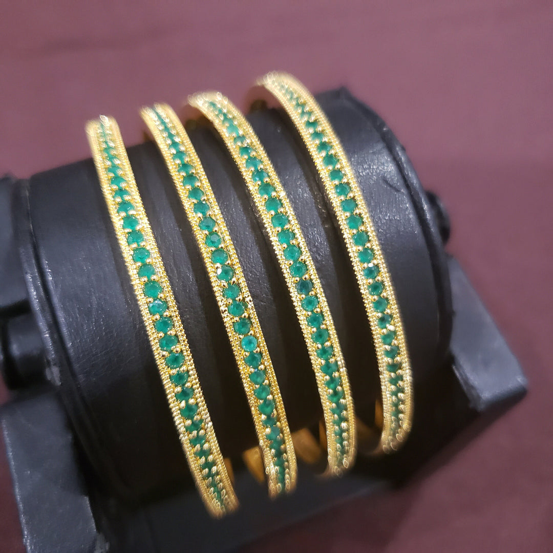 Green 4 Bangle set,