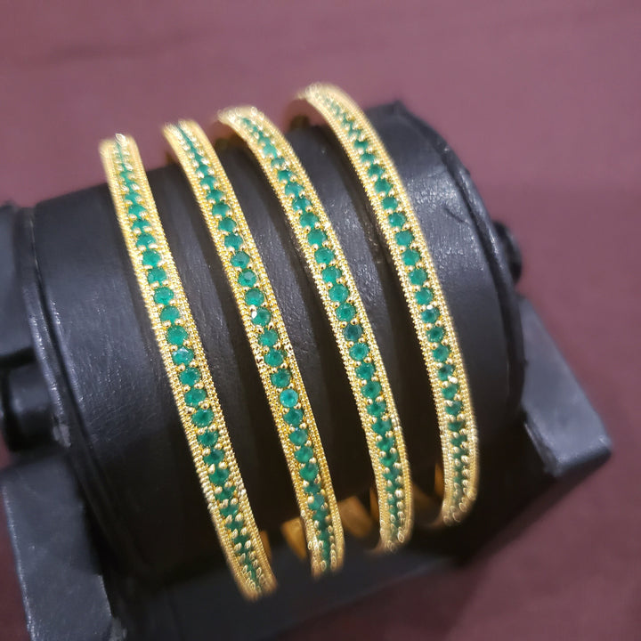 Green 4 Bangle set,