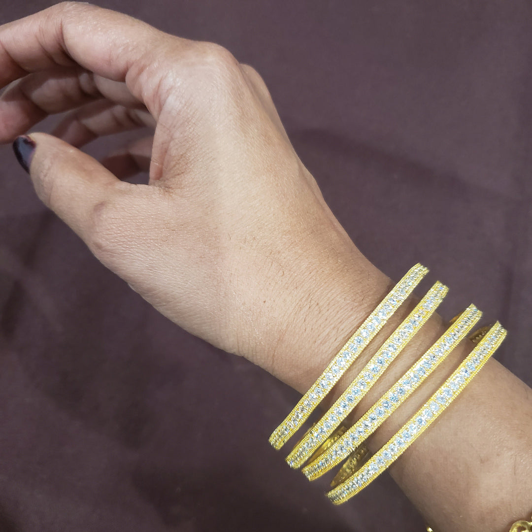 CZ 4 Bangle set