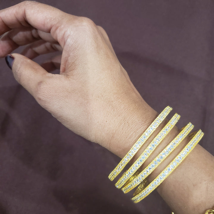 CZ 4 Bangle set