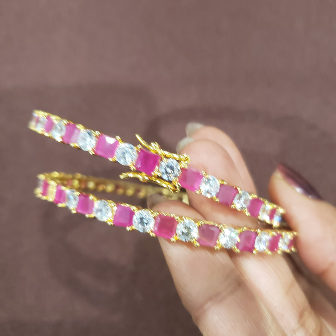 Ruby Indian Bangles