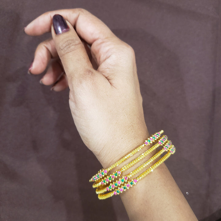 Pink/ Green4 Bangle set
