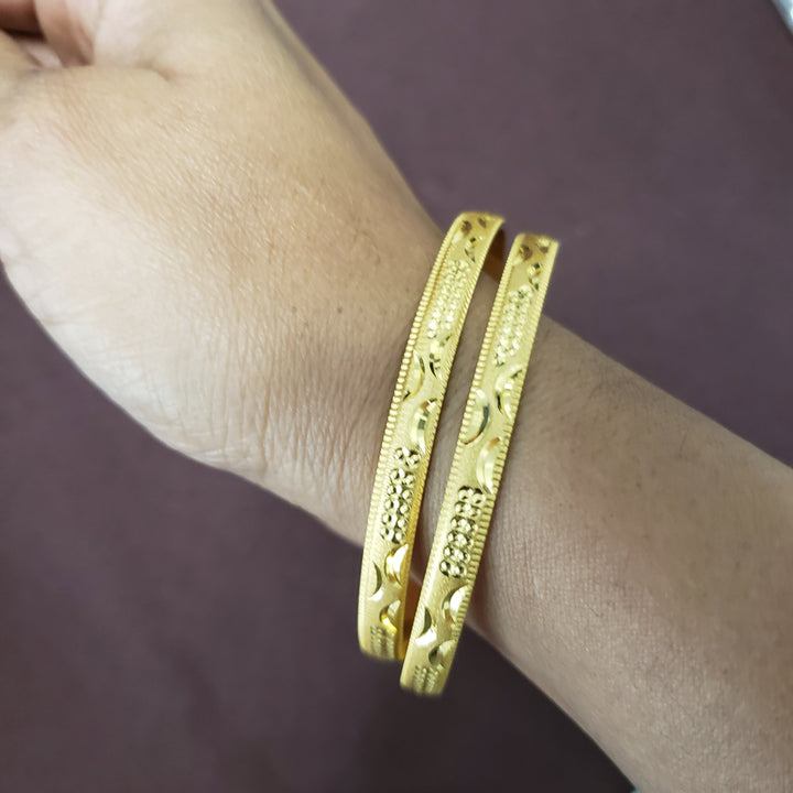 Gold covering Bangles