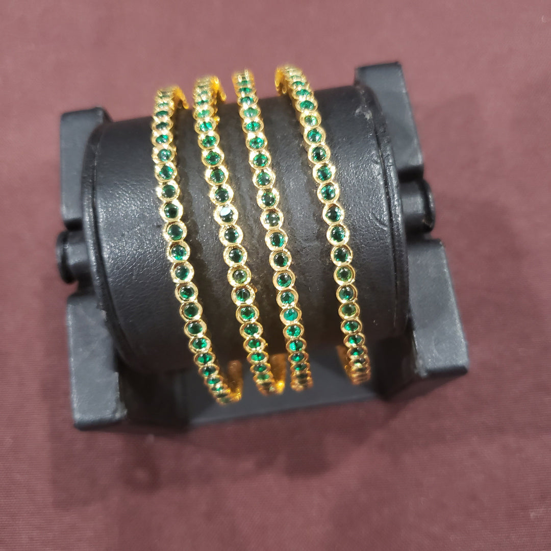 Green pota 4 Bangle set