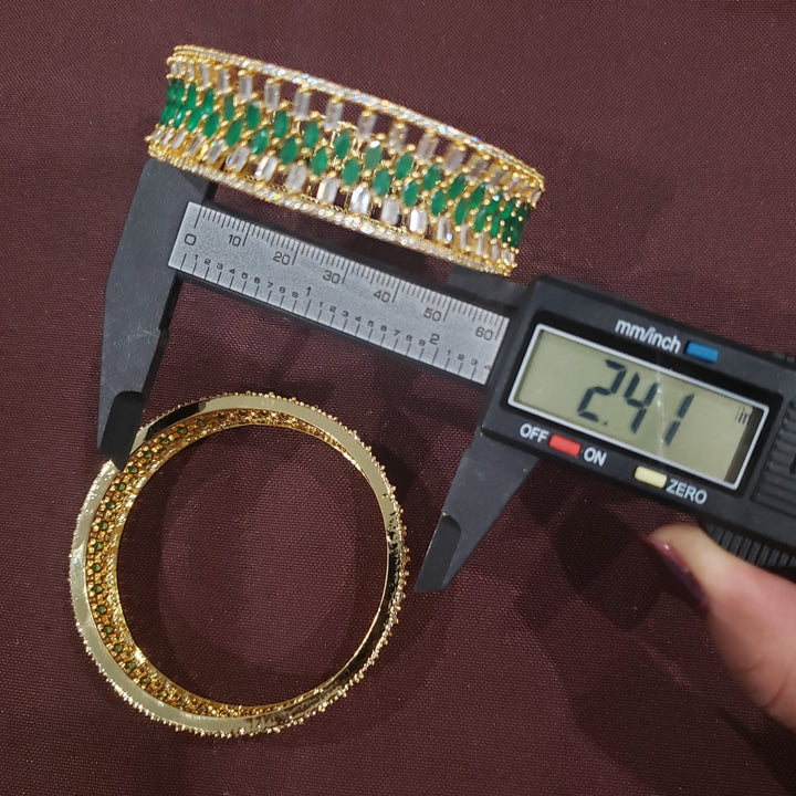 CZ emerald bangles
