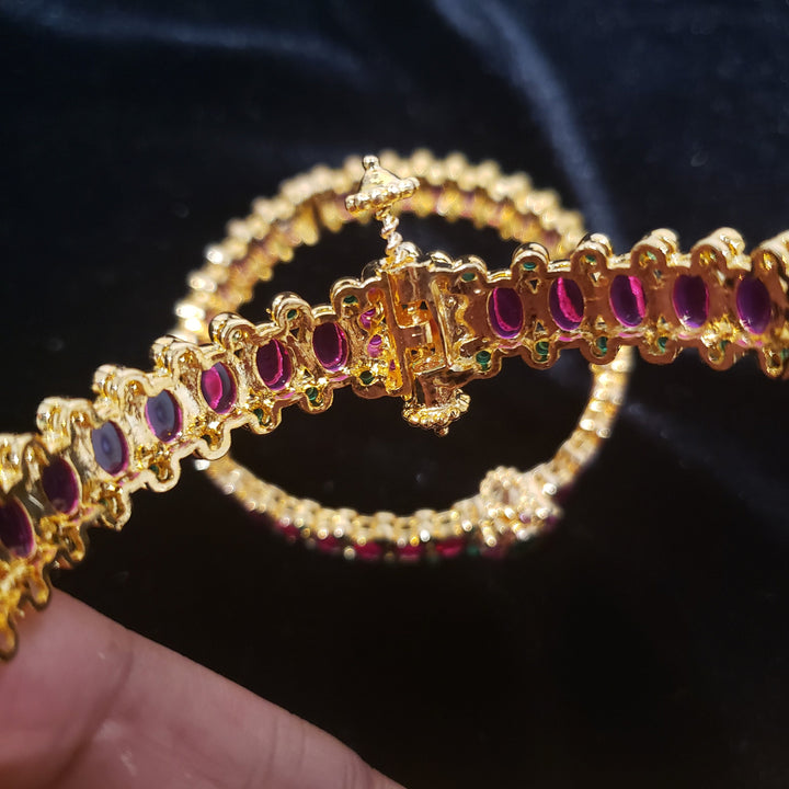Ruby, Emerald Bangles