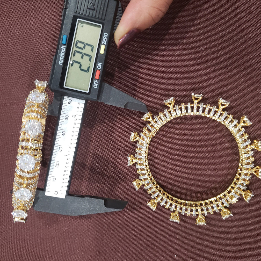 Diamond Bangles Set