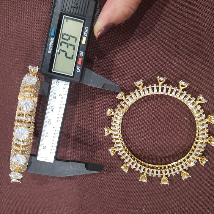 Diamond Bangles Set