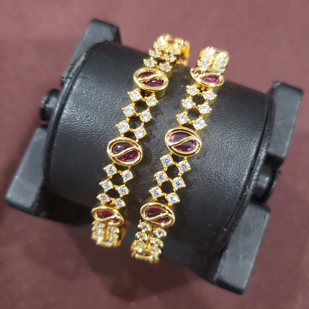 Pink CZ Bangles