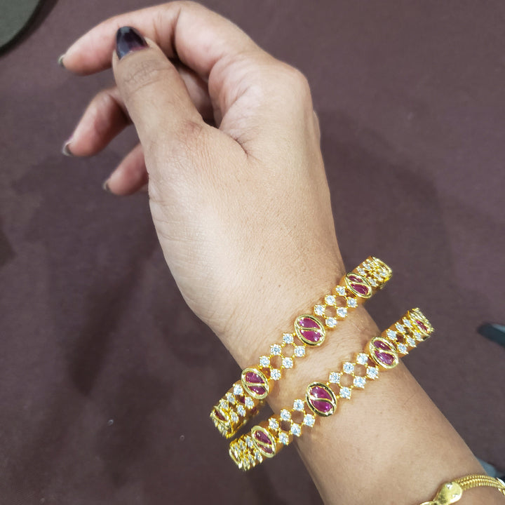Pink CZ Bangles