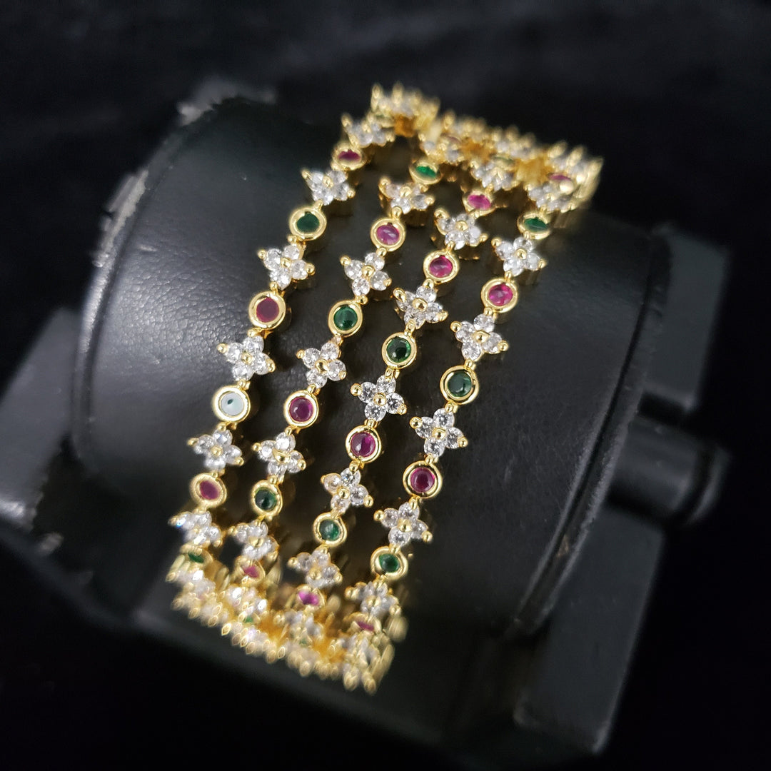 cz 4 Bangles set
