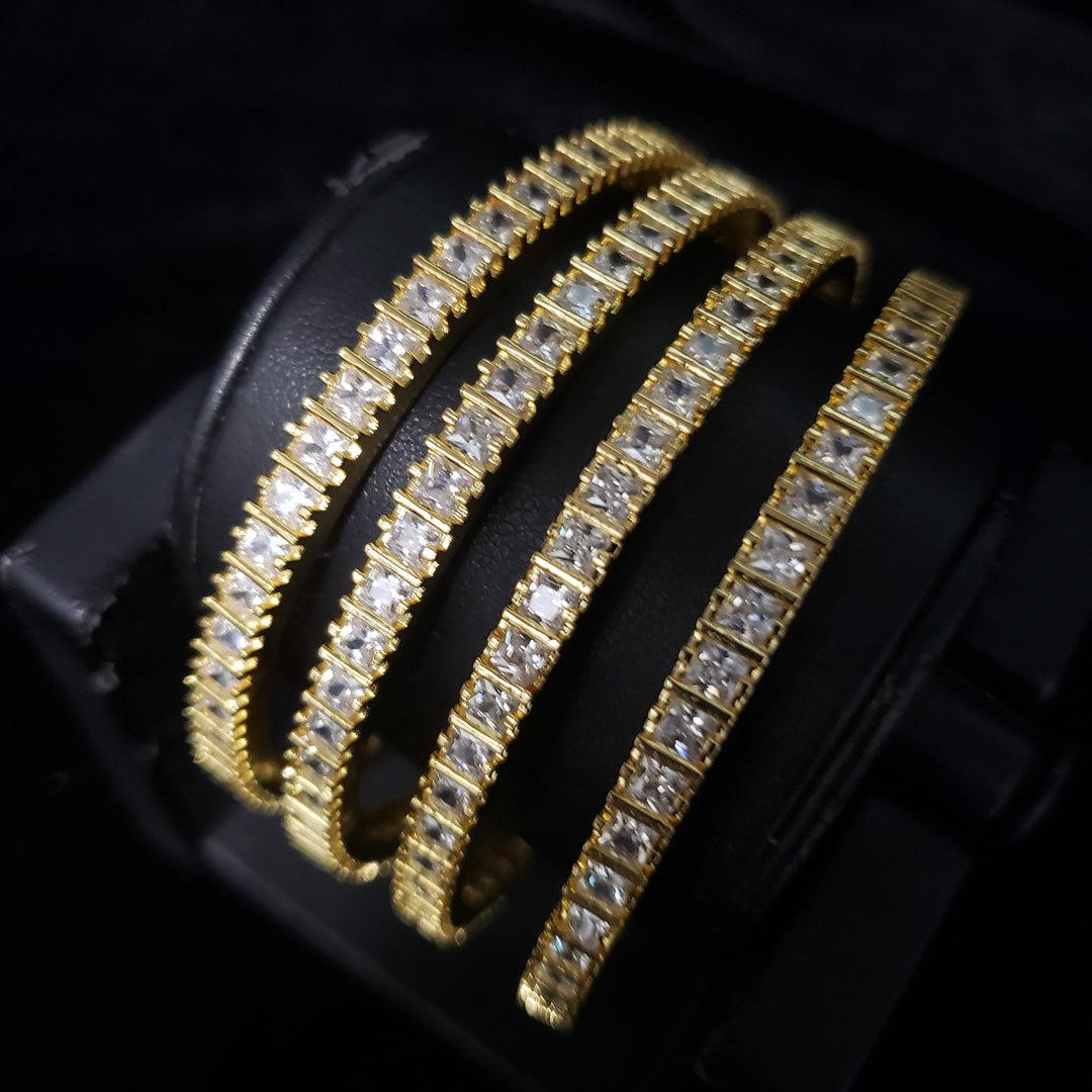 White stone CZ bangles