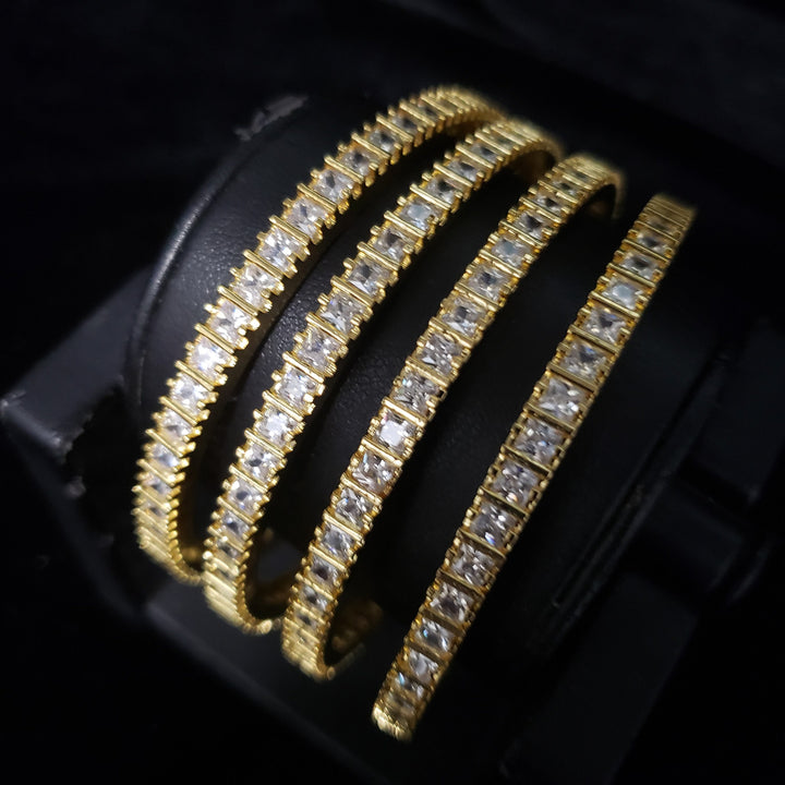 White stone CZ bangles