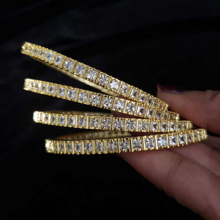White stone CZ bangles