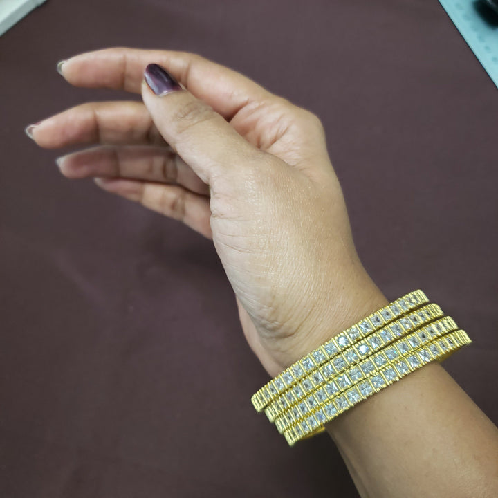 White stone CZ bangles