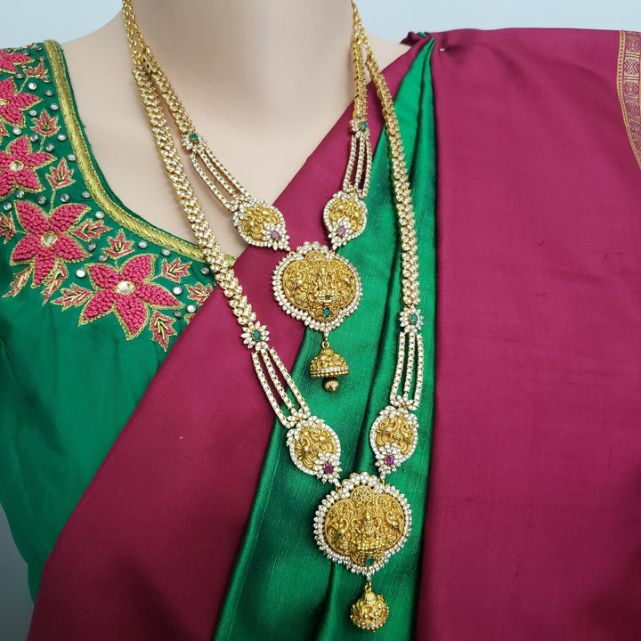 Lakshmi devi CZ necklace