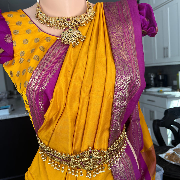 Traditional ruby, emerald SET