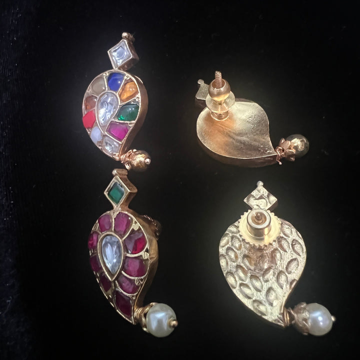 Mango Kundan studs