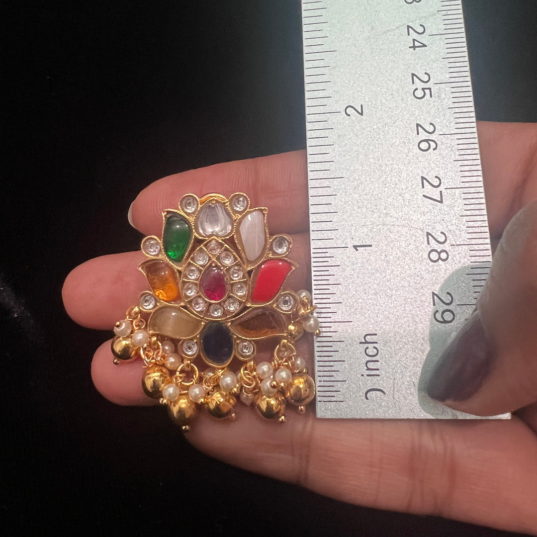 Navrathna earrings