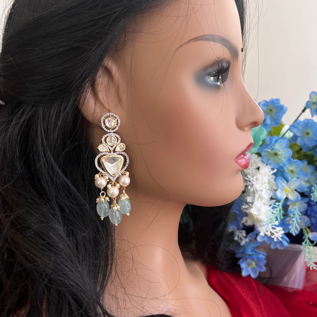 Teal color Mozonite SET