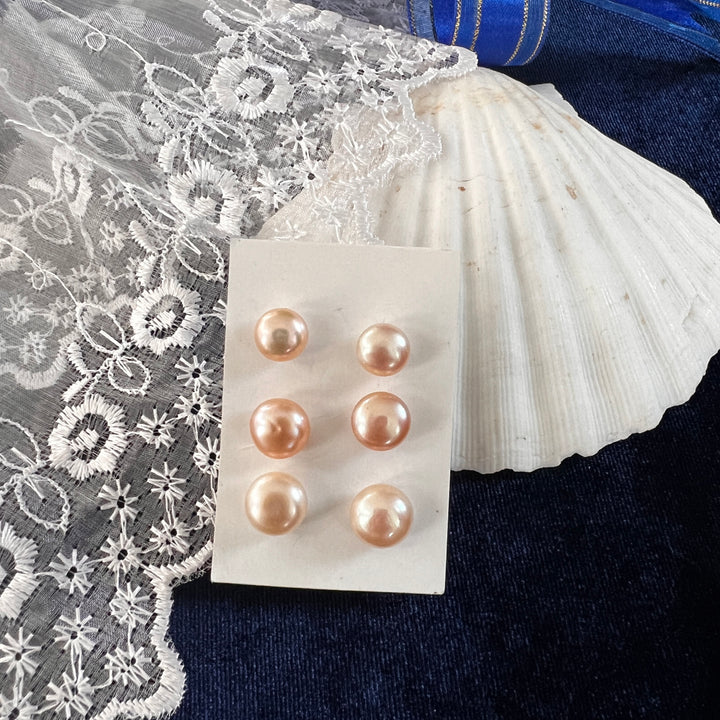Peach Freshwater pearls
