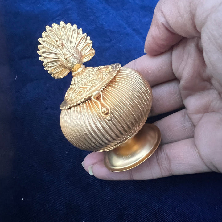 Peacock Kumkum Box