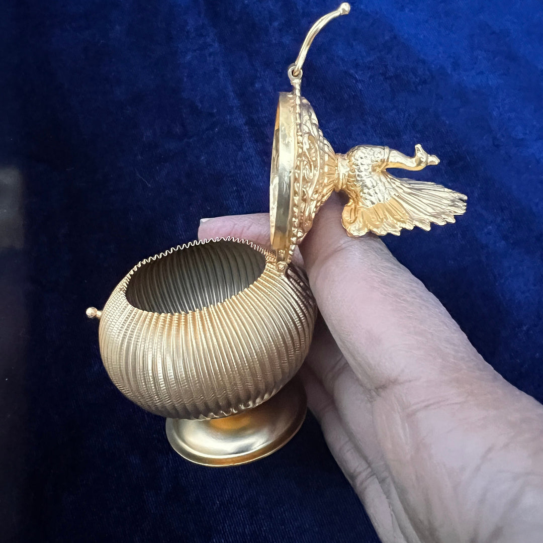 Peacock Kumkum Box