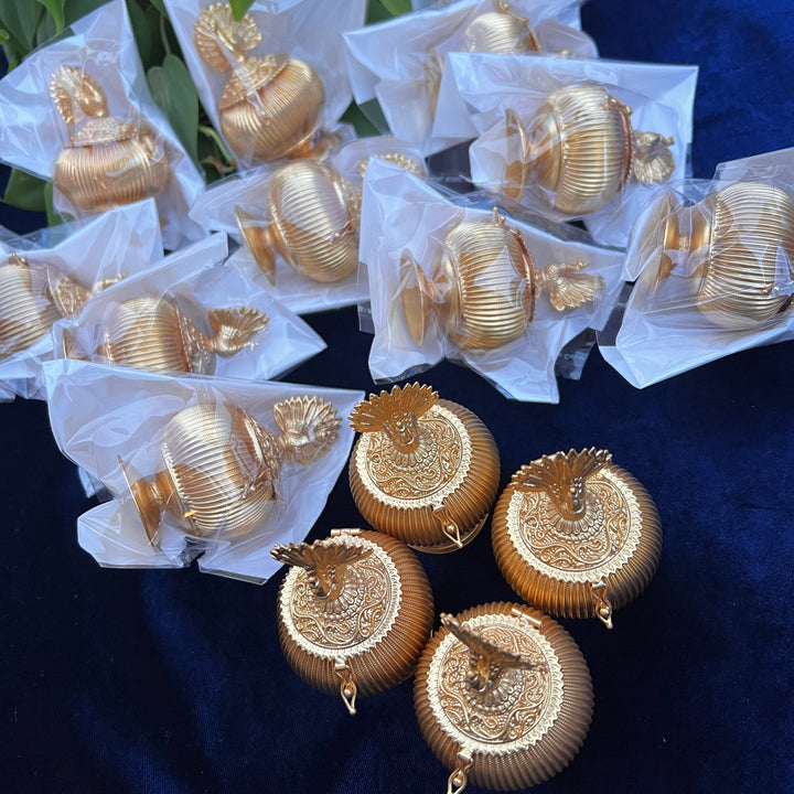 Peacock Kumkum Box