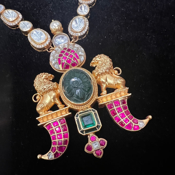 Moissanite Puligoru Necklace Set